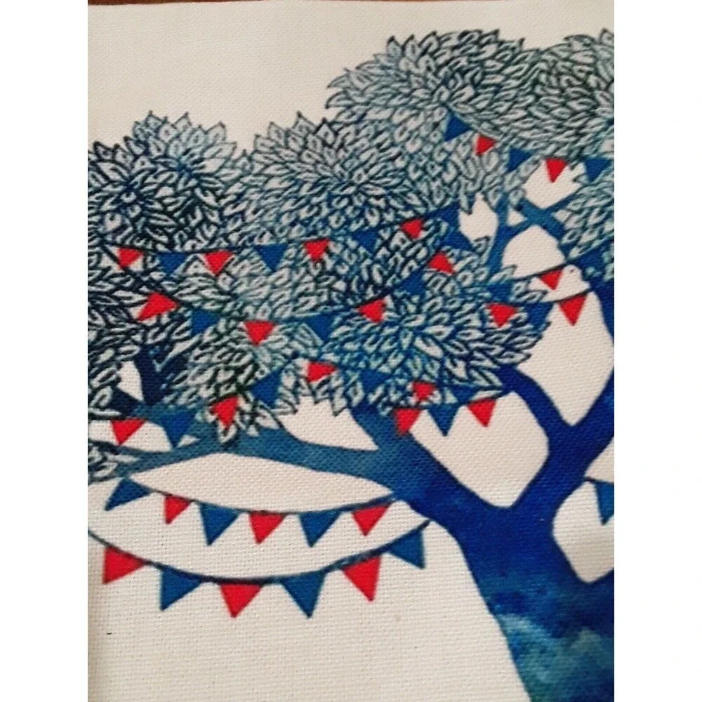 canvas zippered pillow cover 17.5 x 17.5